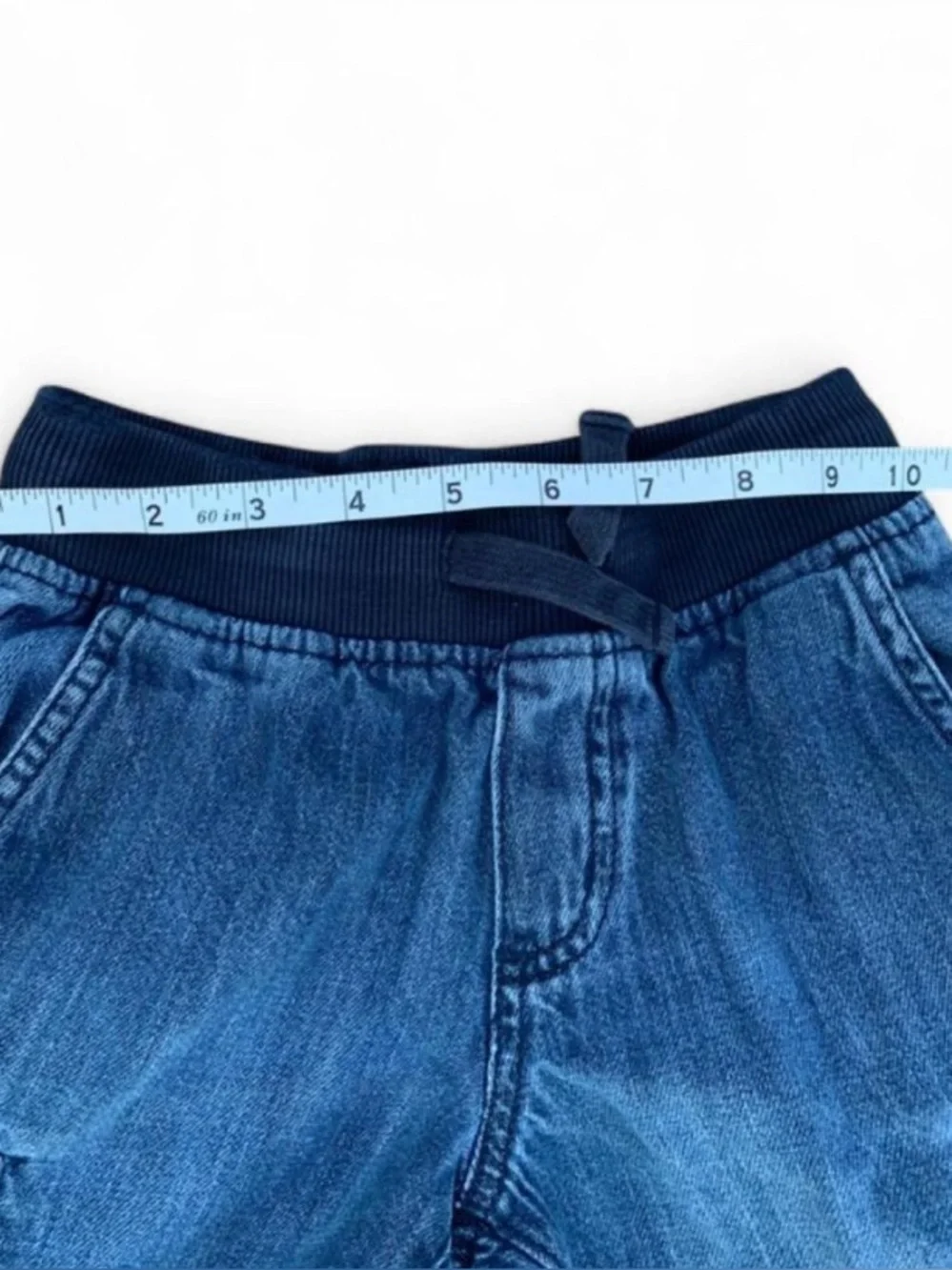 Gymboree Pull On Denim Cargo Shorts with Elastic Waistband